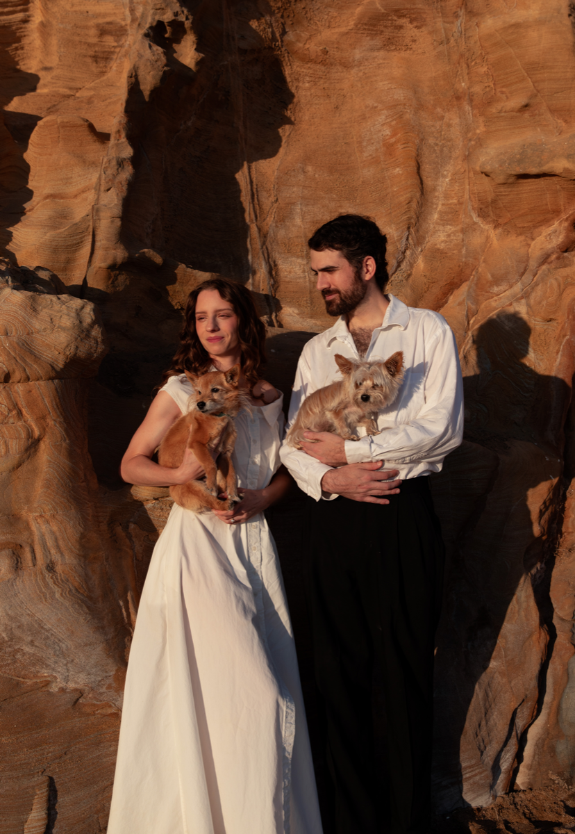 Our family with Biggie and Indy